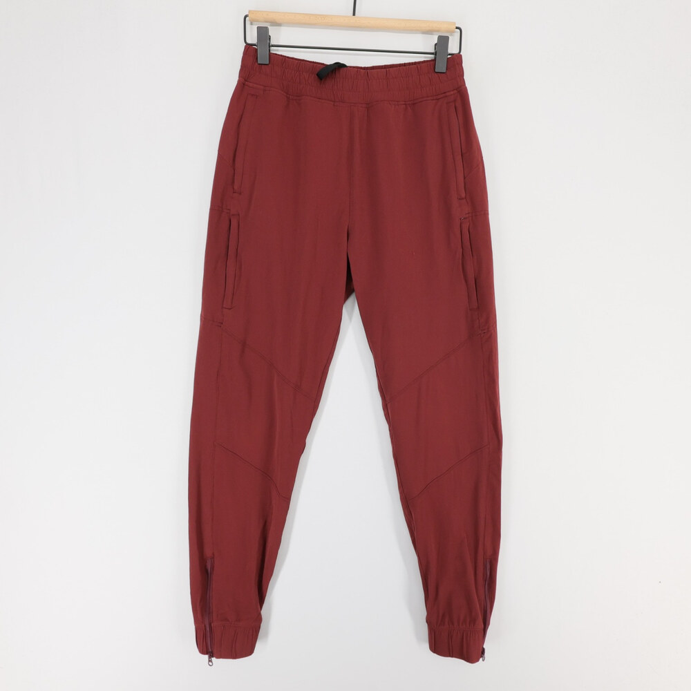Alder Be Free Jogger Pants Womens S Maroon Cargo Pockets High Rise Stretch